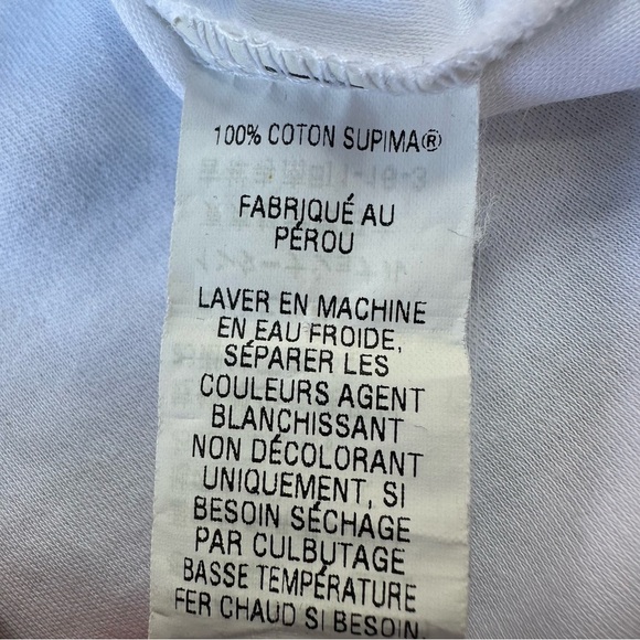 L.L. Bean White Tank Top 100% Pima Cotton (S/M) Perfect Length Capsule Wardrobe - Picture 6 of 6